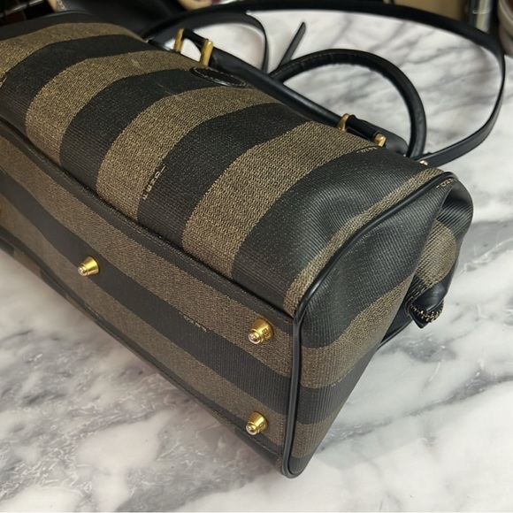 FENDI Pequin Boston Bag VINTAGE - Picture 12 of 17